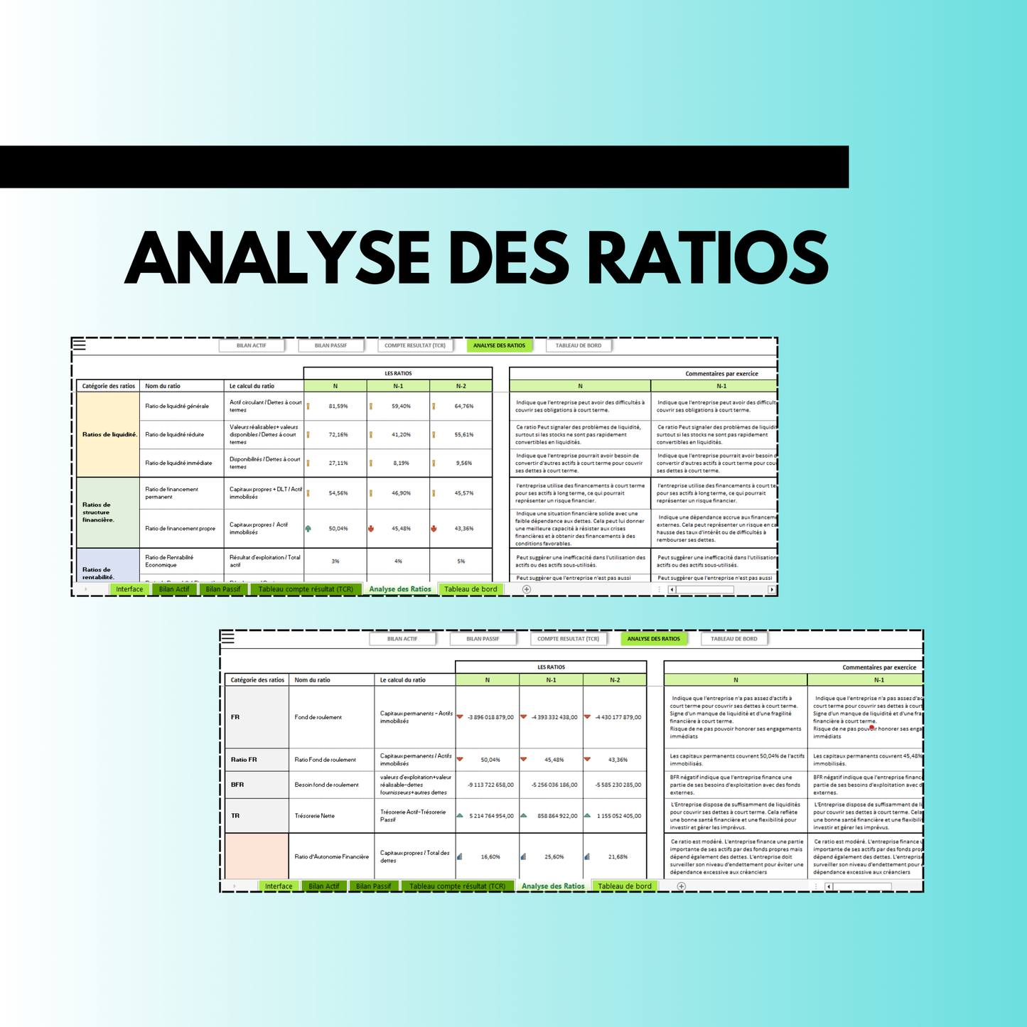 𝗙𝗶𝗰𝗵𝗲𝗿 𝗘𝗫𝗖𝗘𝗟 𝗔𝗻𝗮𝗹𝘆𝘀𝗲 𝗳𝗶𝗻𝗮𝗻𝗰𝗶𝗲̀𝗿𝗲 𝗽𝗮𝗿 𝗹𝗲𝘀 𝗿𝗮𝘁𝗶𝗼𝘀 📈